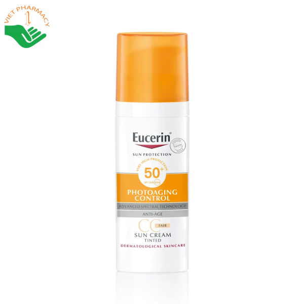 Kem chống nắng có màu Eucerin Sun Dry Touch CC SPF50+